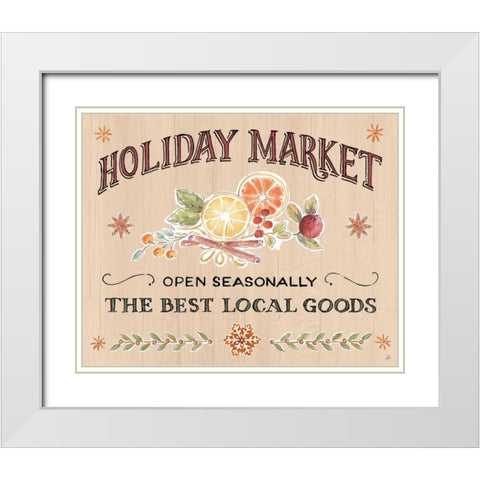 Winter Spice VI White Modern Wood Framed Art Print with Double Matting by Brissonnet, Daphne