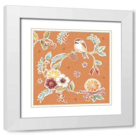 Winter Spice II Color White Modern Wood Framed Art Print with Double Matting by Brissonnet, Daphne