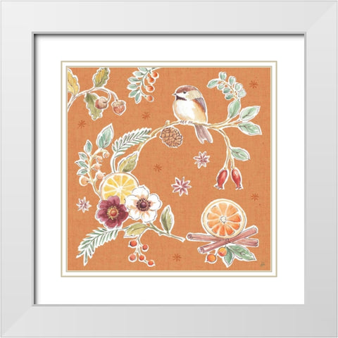 Winter Spice II Color White Modern Wood Framed Art Print with Double Matting by Brissonnet, Daphne