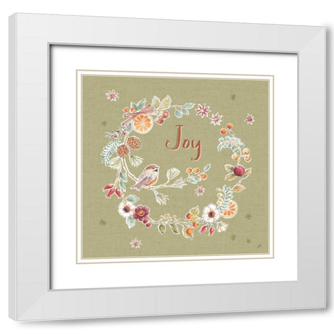 Winter Spice V Color White Modern Wood Framed Art Print with Double Matting by Brissonnet, Daphne
