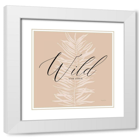 Wild White Modern Wood Framed Art Print with Double Matting by Charro, Mercedes Lopez