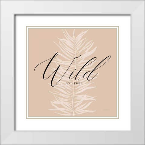 Wild White Modern Wood Framed Art Print with Double Matting by Charro, Mercedes Lopez