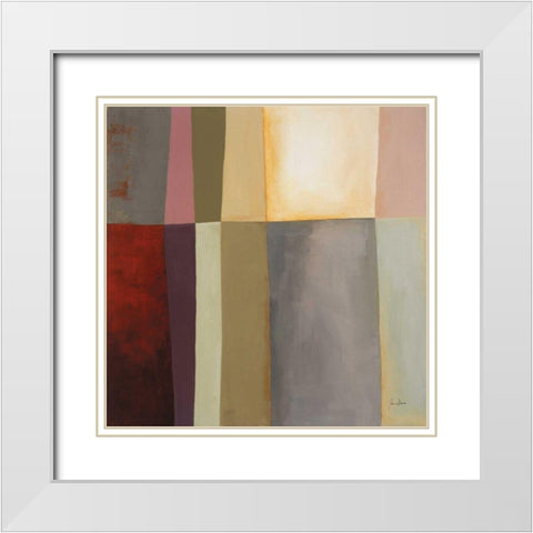 Common Thread 7 White Modern Wood Framed Art Print with Double Matting by Davies, Jane