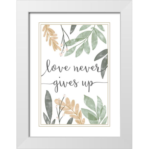 Sage Sayings III Neutral White Modern Wood Framed Art Print with Double Matting by Thorns, Becky