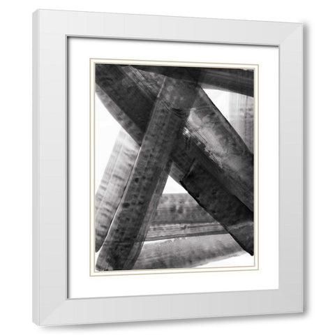 Under the Bridge II Dark White Modern Wood Framed Art Print with Double Matting by Hristova, Albena