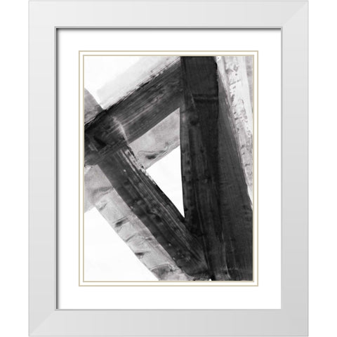 Under the Bridge IV Dark White Modern Wood Framed Art Print with Double Matting by Hristova, Albena