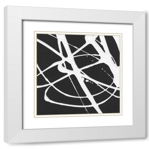 Tumbling Down I White Modern Wood Framed Art Print with Double Matting by Hershey, Moira
