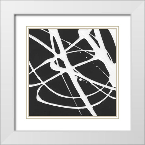 Tumbling Down I White Modern Wood Framed Art Print with Double Matting by Hershey, Moira