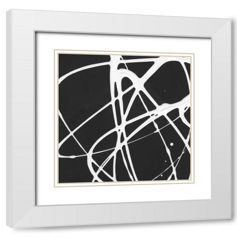 Tumbling Down II White Modern Wood Framed Art Print with Double Matting by Hershey, Moira