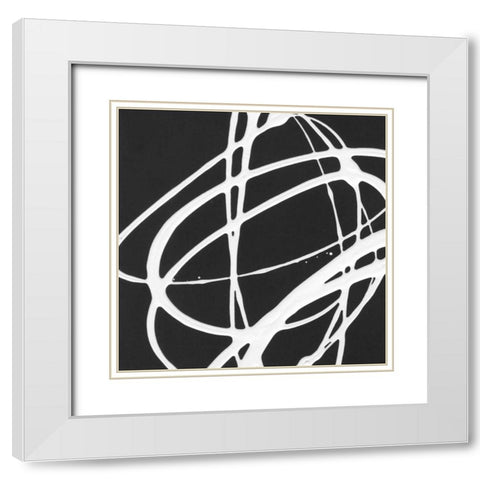 Tumbling Down IV White Modern Wood Framed Art Print with Double Matting by Hershey, Moira