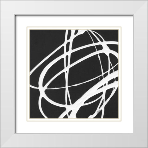 Tumbling Down IV White Modern Wood Framed Art Print with Double Matting by Hershey, Moira