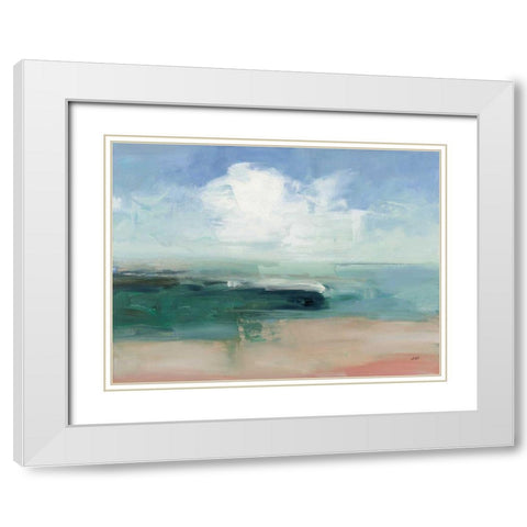 Big Clouds from the Shore White Modern Wood Framed Art Print with Double Matting by Purinton, Julia