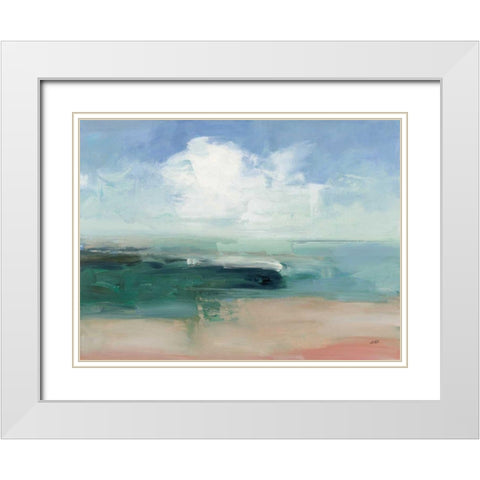 Big Clouds from the Shore White Modern Wood Framed Art Print with Double Matting by Purinton, Julia