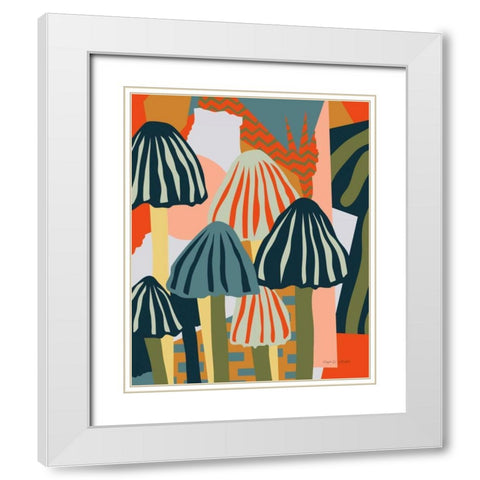 Life Circle White Modern Wood Framed Art Print with Double Matting by Gallagher, Megan