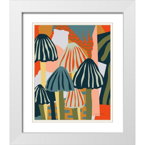 Life Circle White Modern Wood Framed Art Print with Double Matting by Gallagher, Megan