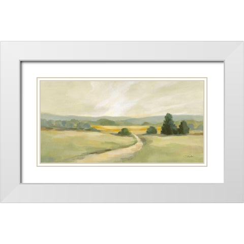 Sage Hills White Modern Wood Framed Art Print with Double Matting by Vassileva, Silvia