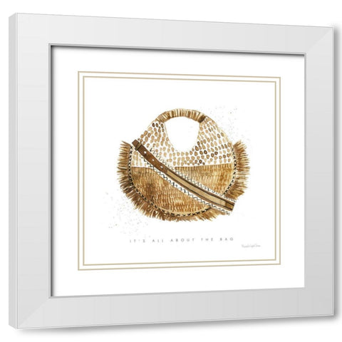 Beach Glam III White Modern Wood Framed Art Print with Double Matting by Charro, Mercedes Lopez