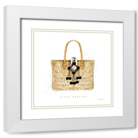 Beach Glam IV White Modern Wood Framed Art Print with Double Matting by Charro, Mercedes Lopez
