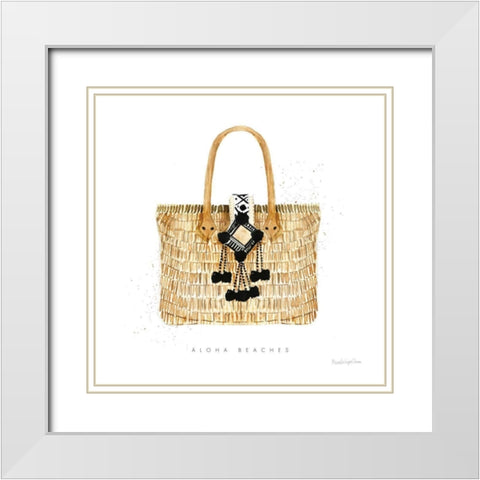 Beach Glam IV White Modern Wood Framed Art Print with Double Matting by Charro, Mercedes Lopez