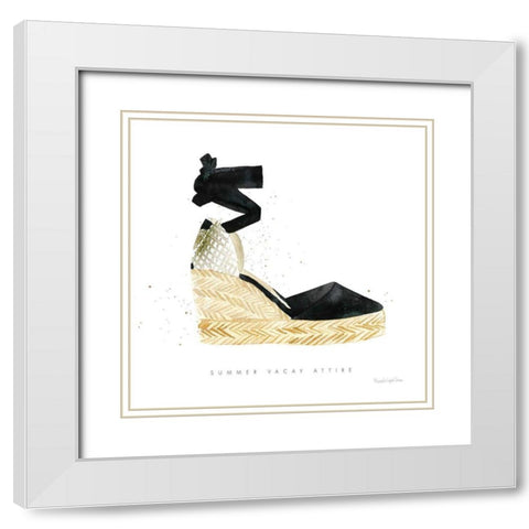 Beach Glam VI White Modern Wood Framed Art Print with Double Matting by Charro, Mercedes Lopez