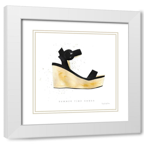 Beach Glam VII White Modern Wood Framed Art Print with Double Matting by Charro, Mercedes Lopez