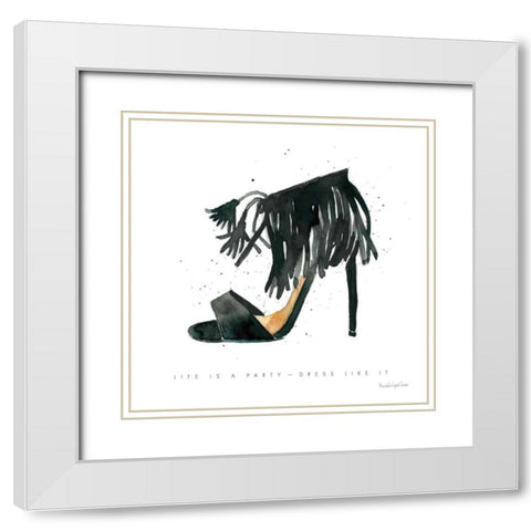 Glitz and Glam VIII White Modern Wood Framed Art Print with Double Matting by Charro, Mercedes Lopez