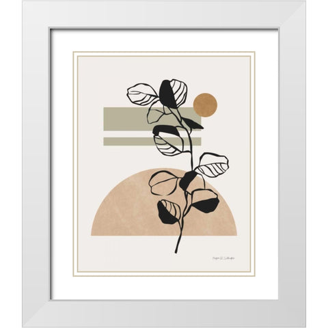 Scandi Farmhouse II White Modern Wood Framed Art Print with Double Matting by Gallagher, Megan
