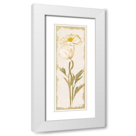 Cosmo Panel Light White Modern Wood Framed Art Print with Double Matting by Blum, Cheri