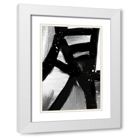Winter in Paris I White Modern Wood Framed Art Print with Double Matting by Charro, Mercedes Lopez