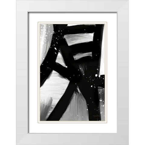 Winter in Paris I White Modern Wood Framed Art Print with Double Matting by Charro, Mercedes Lopez