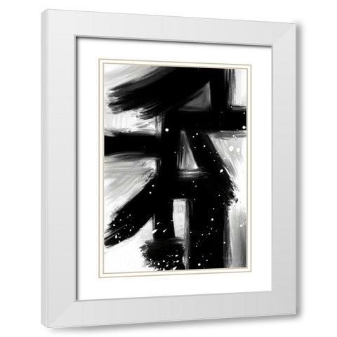 Winter in Paris II White Modern Wood Framed Art Print with Double Matting by Charro, Mercedes Lopez