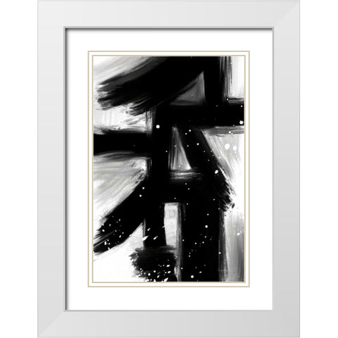 Winter in Paris II White Modern Wood Framed Art Print with Double Matting by Charro, Mercedes Lopez