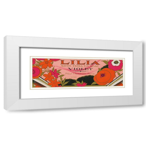 Art Nouveau III White Modern Wood Framed Art Print with Double Matting by Wild Apple Portfolio