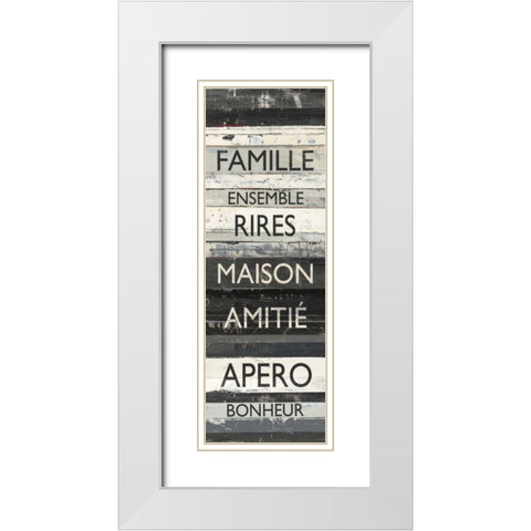 Zephyr Quote III White Modern Wood Framed Art Print with Double Matting by Schick, Mike