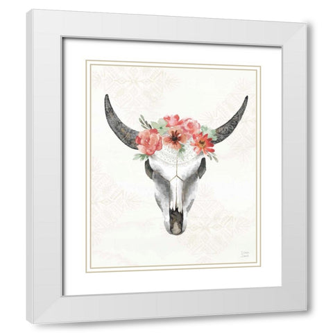 Sweet Southwest XV No Words White Modern Wood Framed Art Print with Double Matting by June, Dina