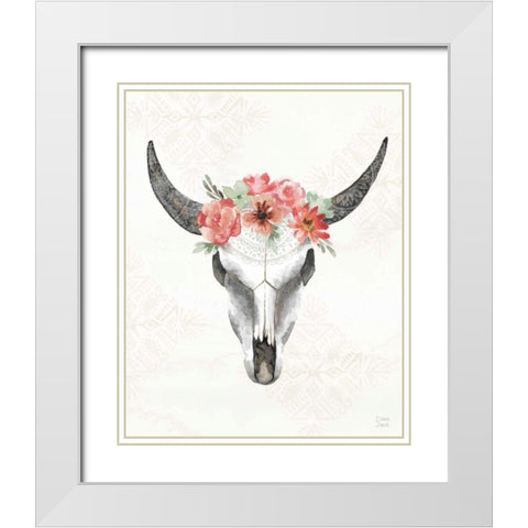 Sweet Southwest XV No Words White Modern Wood Framed Art Print with Double Matting by June, Dina