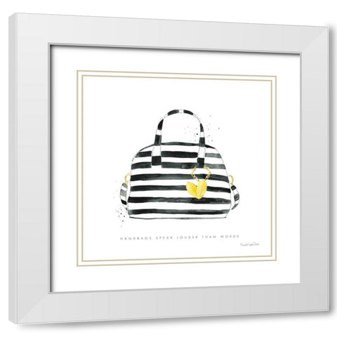 Glitz and Glam IX White Modern Wood Framed Art Print with Double Matting by Charro, Mercedes Lopez
