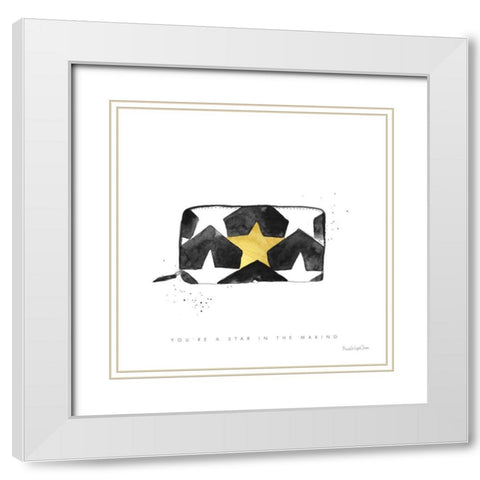 Glitz and Glam XI White Modern Wood Framed Art Print with Double Matting by Charro, Mercedes Lopez