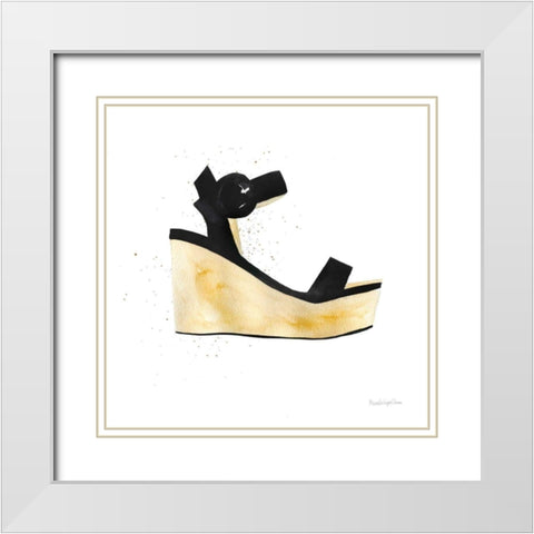 Beach Glam VII No Words White Modern Wood Framed Art Print with Double Matting by Charro, Mercedes Lopez