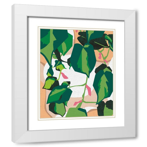 Green House II White Modern Wood Framed Art Print with Double Matting by Gallagher, Megan