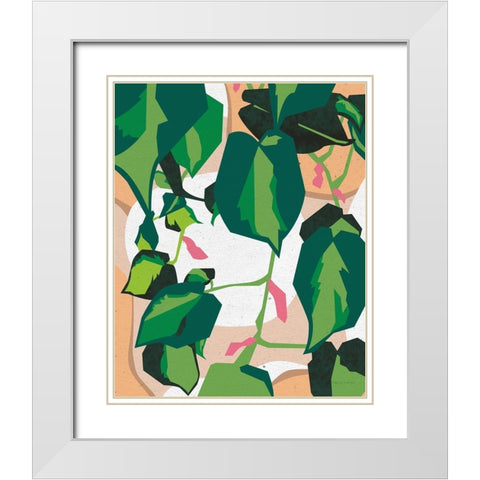 Green House II White Modern Wood Framed Art Print with Double Matting by Gallagher, Megan