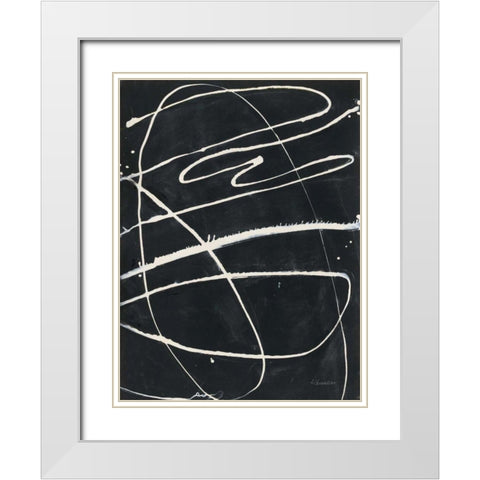 Fortitude II White Modern Wood Framed Art Print with Double Matting by Hristova, Albena