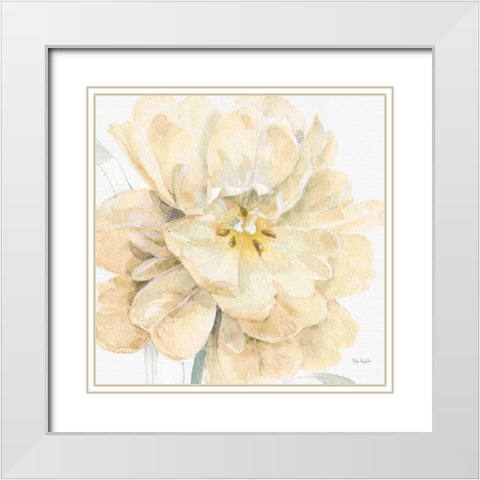 Spring Meadow V Cream White Modern Wood Framed Art Print with Double Matting by Audit, Lisa