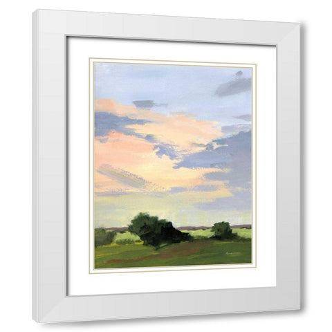 Skylight II v2 White Modern Wood Framed Art Print with Double Matting by Munger, Pamela