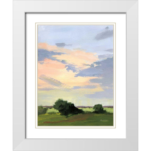 Skylight II v2 White Modern Wood Framed Art Print with Double Matting by Munger, Pamela