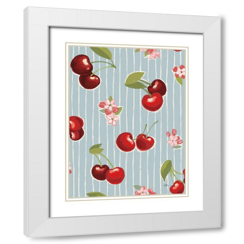 Sweet Life Step 02 White Modern Wood Framed Art Print with Double Matting by Penner, Janelle