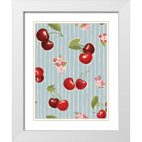 Sweet Life Step 02 White Modern Wood Framed Art Print with Double Matting by Penner, Janelle