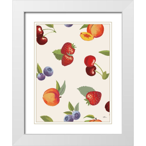 Sweet Life Step 05 White Modern Wood Framed Art Print with Double Matting by Penner, Janelle