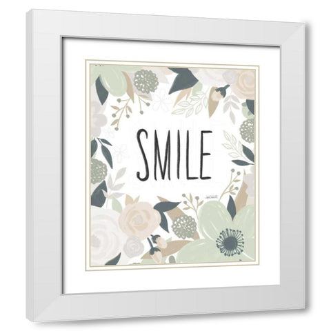 Happy Thoughts III White Modern Wood Framed Art Print with Double Matting by Tavoletti, Anne