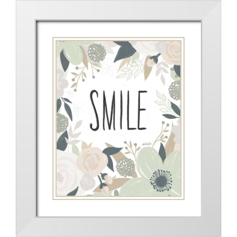 Happy Thoughts III White Modern Wood Framed Art Print with Double Matting by Tavoletti, Anne